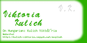 viktoria kulich business card